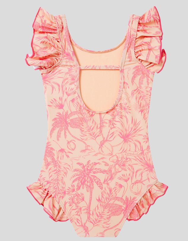 Boardies - Boardies Peach Please Little Girls Ruffles Swimsuit