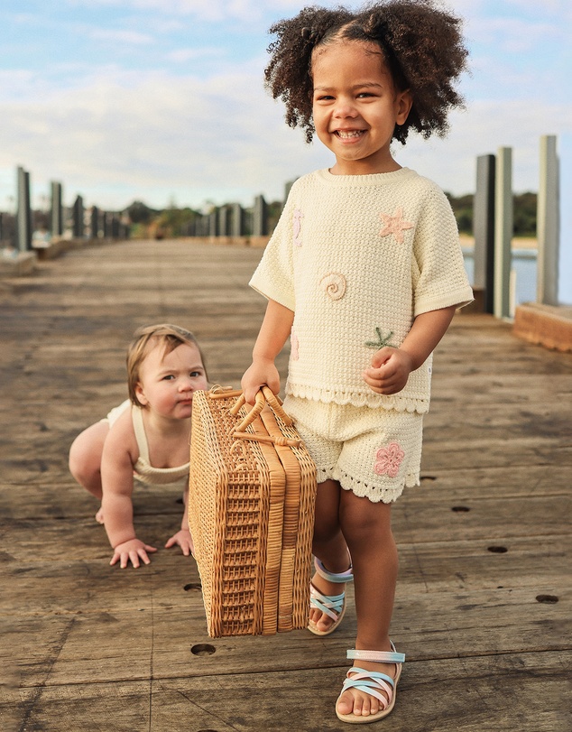 Kynd Baby - Crochet Top in Coconut