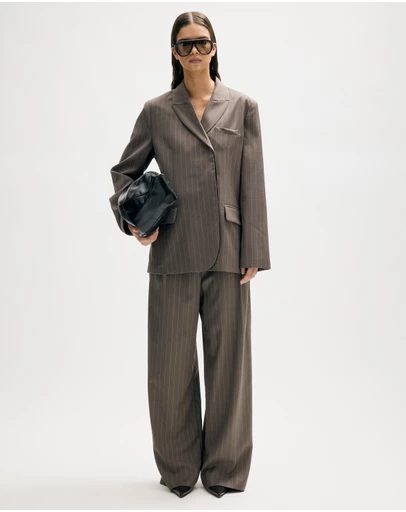 Minima Esenciales - Lior Wool Pinstripe Blazer