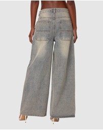 EDIKTED - Super Baggy Wide Leg Jeans