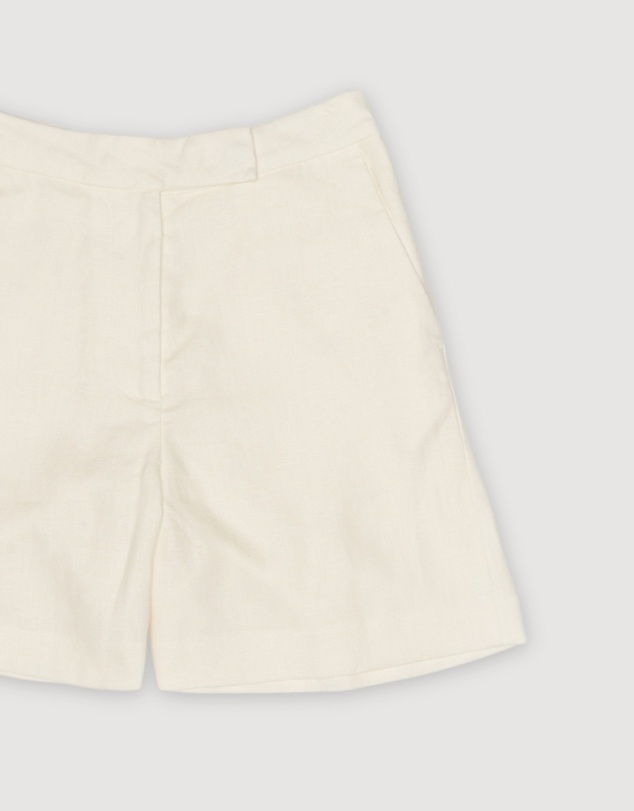 Revibe - Repaired Assembly Label Linen Relaxed Short