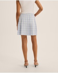 Review - Grace Check Mini Skirt