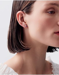 Karen Walker - Rock Garden Studs with Amethyst