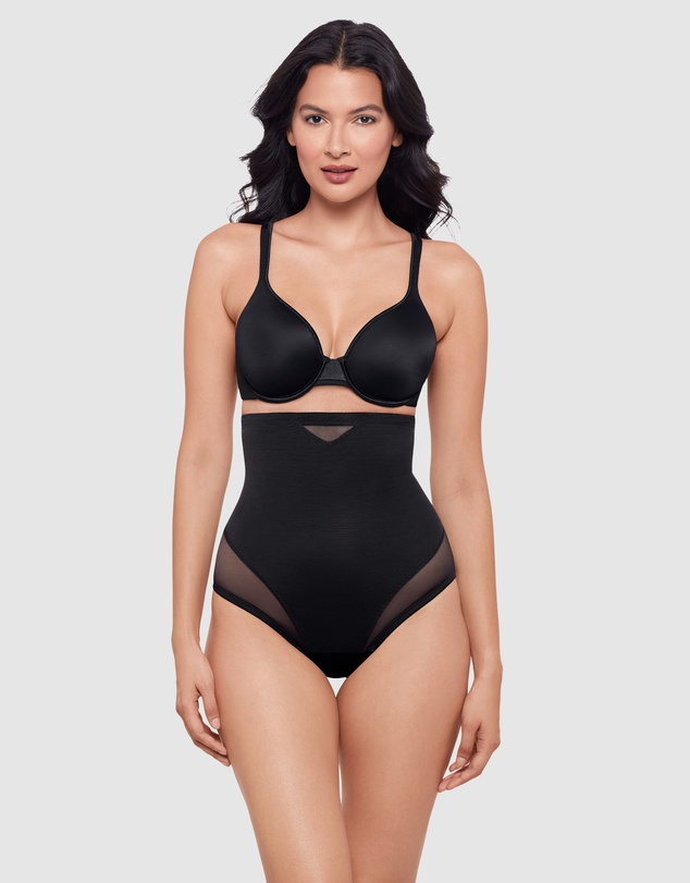 Miraclesuit Shapewear - Sexy Sheer Shaping High Waist Thong