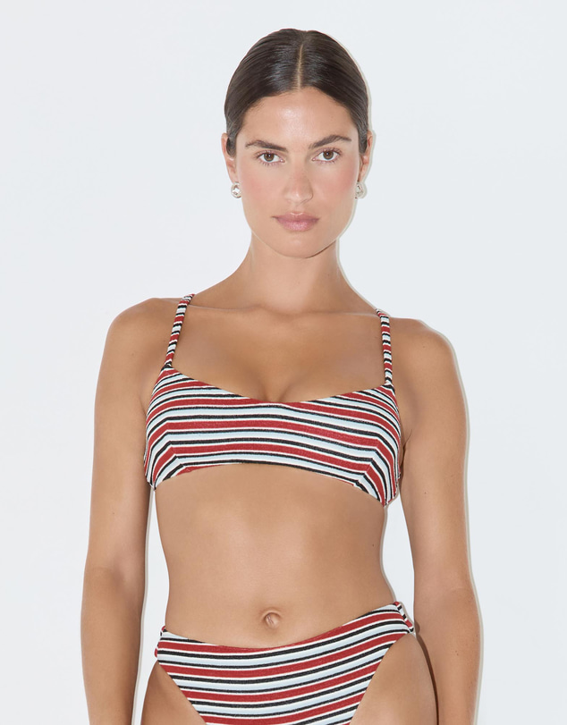 Zulu & Zephyr - Bold Stripe Towelling Bralette Top