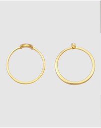 Elli Jewelry - Ring Set Crystal Moon 925 Sterling Silver Gold-Plated