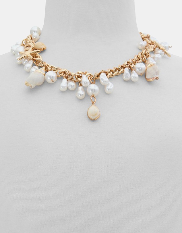ALDO - Beachglow Pearl Shell Charm Shoulder Bag