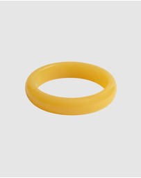 HOUSE OF SLANI - Stackable Honey Yellow Aura Resin Bangle
