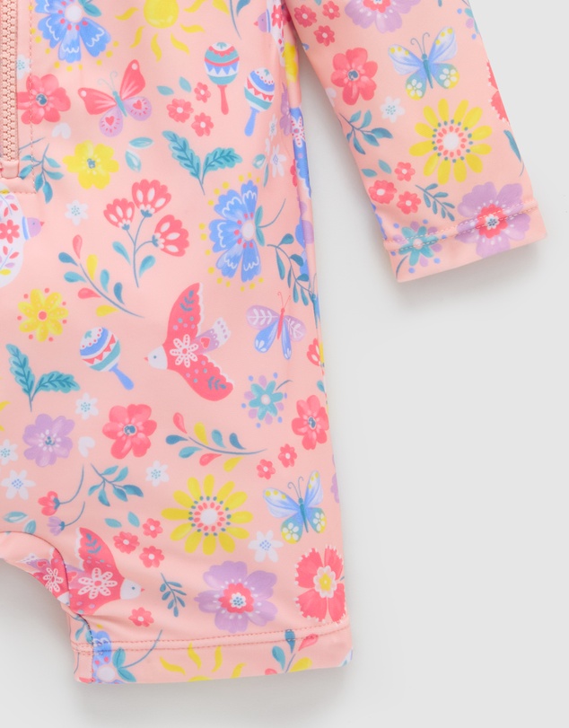Purebaby - Printed Long Sleeve Rashie- Kids-Babies