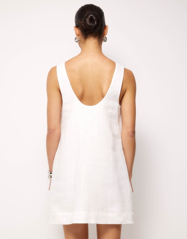 AERE - Ivy Linen Trapeze Mini Dress