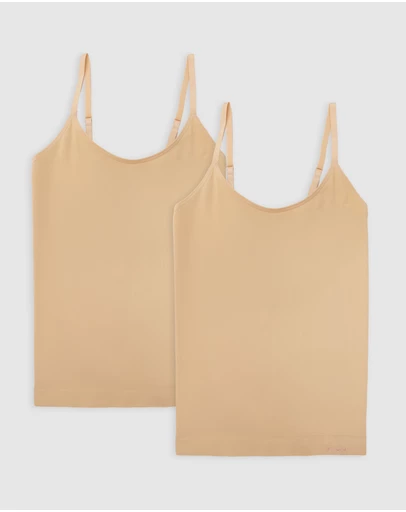 Ambra - 2 Pack Bondi Bare Singlet
