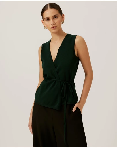 Tussah - Wrap Knit Top