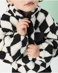 Rock Your Kid - Harlequin Sherpa Sweater