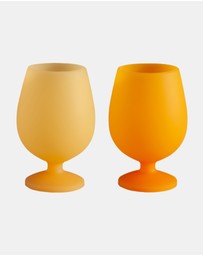 porter green - stemm | silicone unbreakable wine glasses