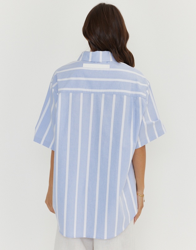 ALEXANDRA - Rogue Shirt Blue Chambray Stripe