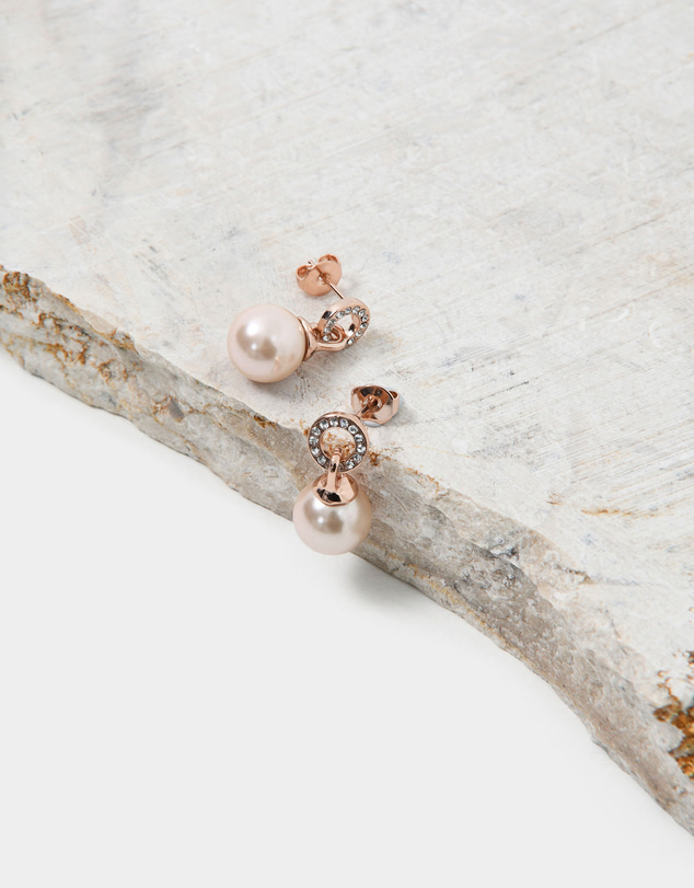 Forcast - Yvonne Rose Gold Plated Earrings