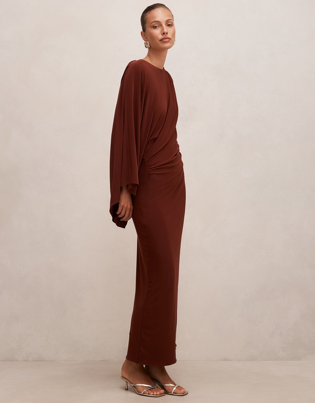 Forever New - Fleur Cape Shoulder Maxi Dress