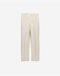 Calibre - Linen Cotton Twill Suit Pants Natural