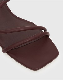 Betts - Hallie Low Wooden Block Heel Mules