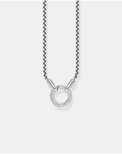 THOMAS SABO - THOMAS SABO Fine Venetian chain in blackened 925 silver