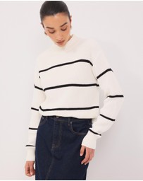 Calli - Ronnie Stripe Crew Neck Jumper