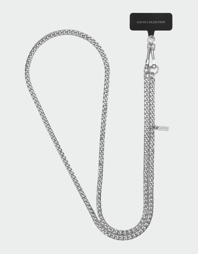 LOUVE COLLECTION - Universal Phone Strap Connector (Black) + Ava Chain