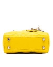 Pre-Loved by Azura Reborn - Pre-Loved Micro Lambskin Cannage Lady Dior