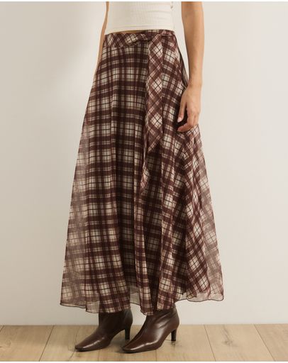 Brown & White Check