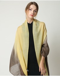 Ozwear Connection Uggs - Ugg 100% Merino Wool Tie Dye Scarf Lemon and Brown