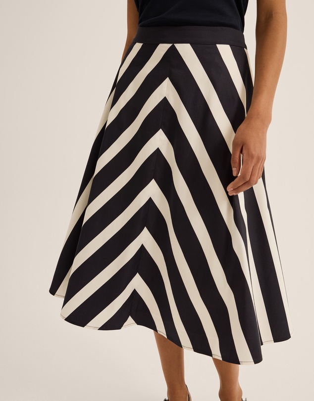 Review - Umbrella Chevron Midi Skirt