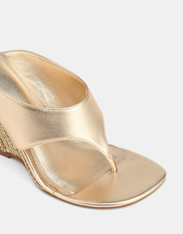 Wittner - Violet Wedges Champagne Leather