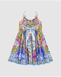 Camilla - Strappy Maxi Dress With Tie Front - Kids-Teens