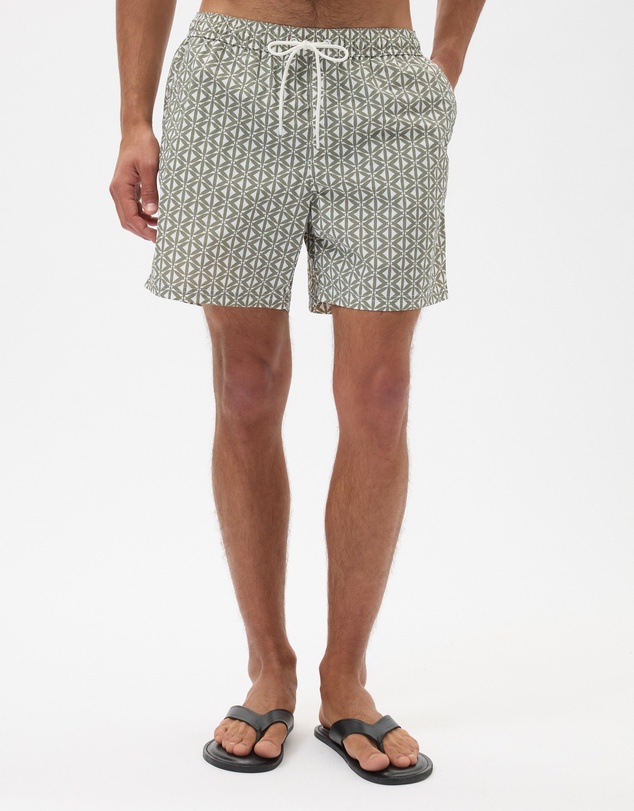 AERE - Geo Print Swim Shorts