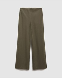 M.N.G - Straight-Fit Trousers With Elastic Waist