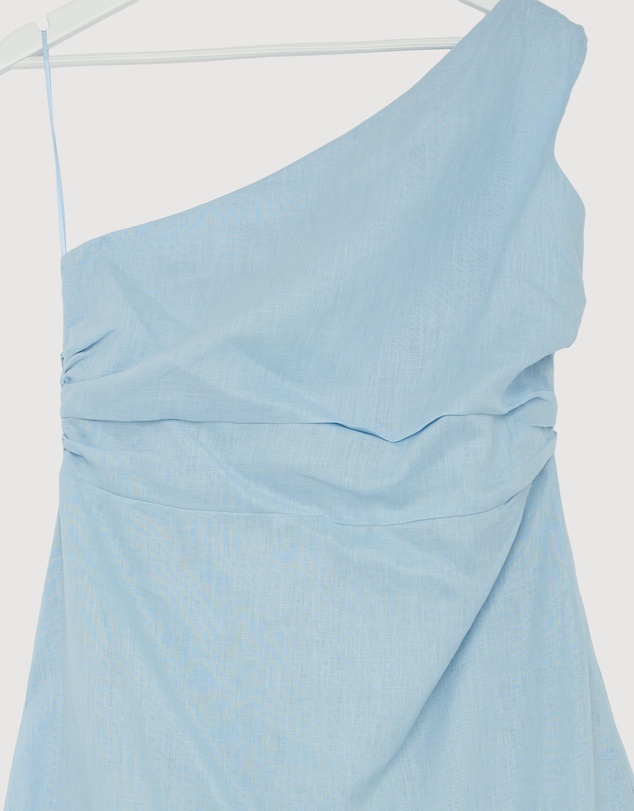 Revibe - Repaired AERE Lettie One Shoulder Maxi Dress - AU 14