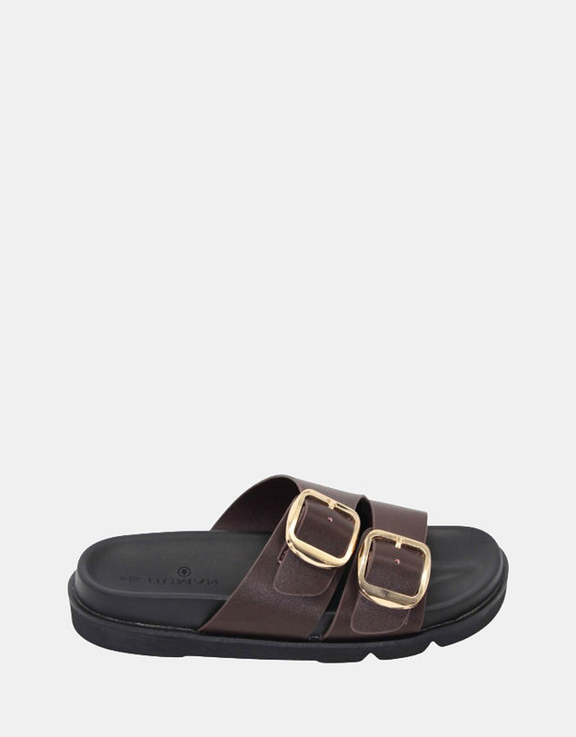 Human - Women's Ruby Slide Sandals Choc