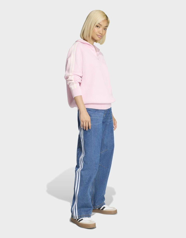 adidas Originals - ADIDAS ORIGINALS FUNNEL NECK QUARTER ZIP Sweatshirt Womens
