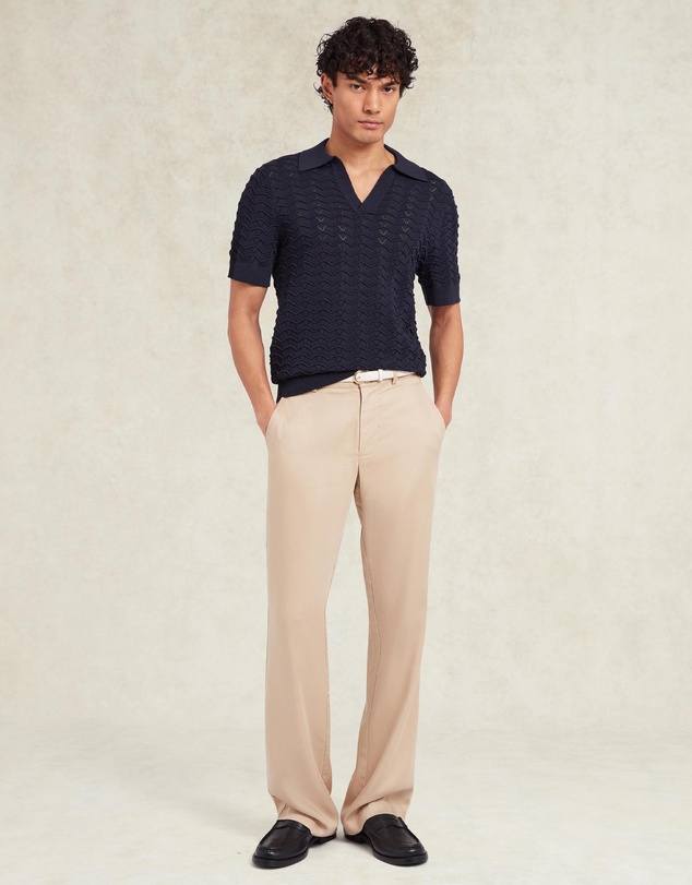 Che - Ripple Open Neck Polo