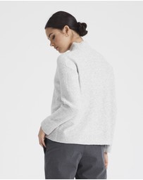 Everly Collective - Denver Mock Knit Sweater