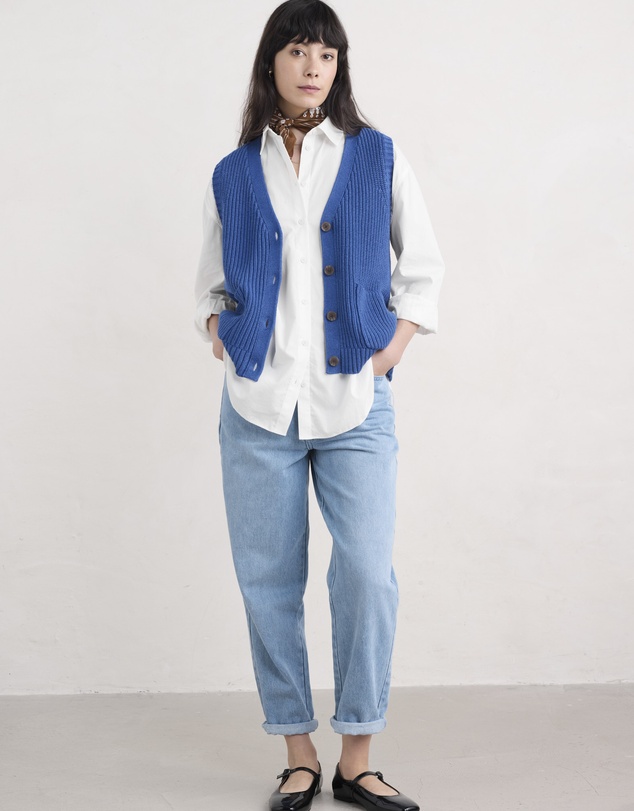 Seasalt - Seasalt Cornwall White Sea Path Shirt