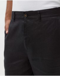 AERE - Slim Leg Tailored Linen Pants