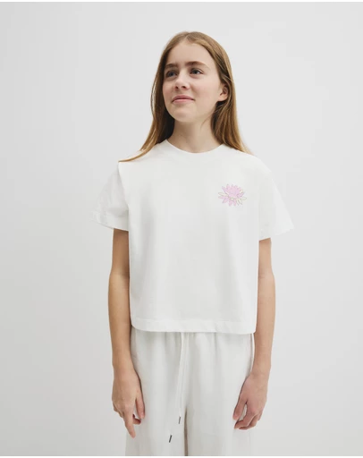 Country Road - Teen Australian Cotton Short Sleeve Boxy Print T-shirt