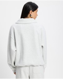 New Balance - Trackside Fleece Half Zip Sweat
