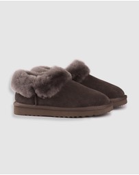 AusWooli Ugg Boots - Coogee Sheepskin Wool Ankle Slippers