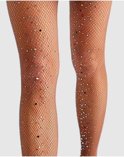 High Heel Jungle - Glitter Fishnet Tights
