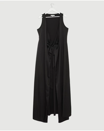 Revibe - Repaired CHANCERY Lani Sleeveless Wrap Maxi Dress - AU 16