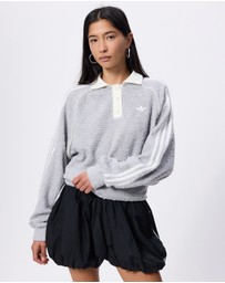 adidas Originals - Boucle Oversized Polo Crew Shirt