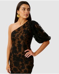 Honey and Beau - Enchanted Garden One Sleeve Dress