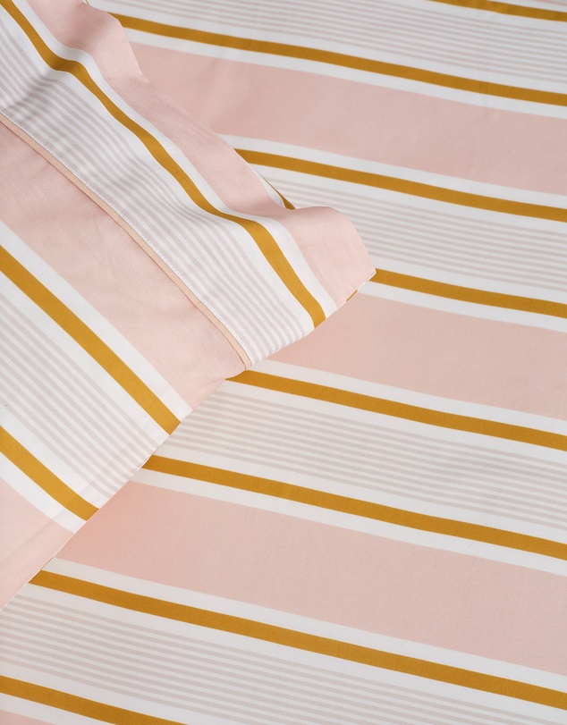 Linen House Kids - Sailor Stripe Fitted Sheet + Pillowcase Set