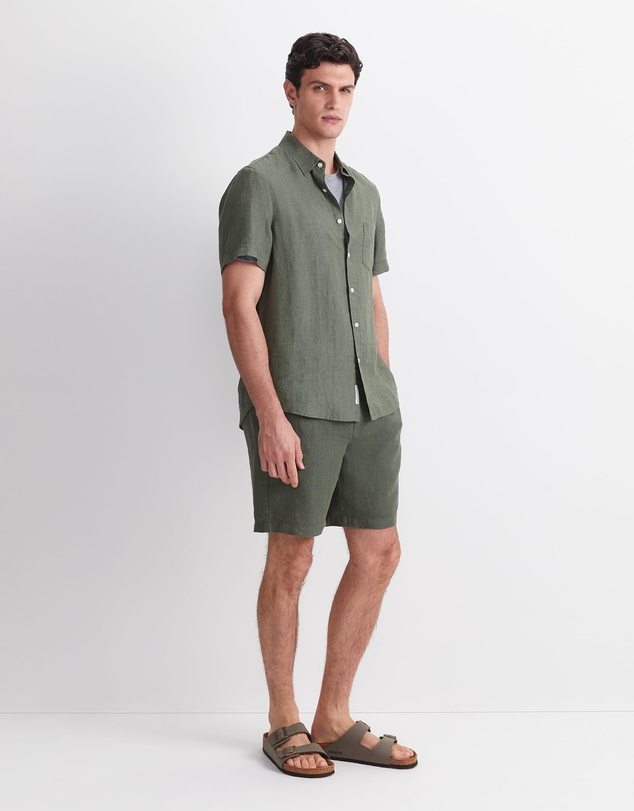 Sportscraft - Short Sleeve Delave Linen Shirt